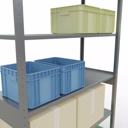 Stecksystem Grundregal 2500x1300x500 mm, Typ 150 kg, verzinkt von der Marke Schulte Lagertechnik aus der Produktreihe Stecksystem
