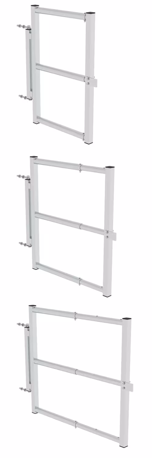 Sicherungstüre teleskopierbar für Plattformbreite 600 mm / 800 mm / 1000 mm aus der Kategorie Steigtechnik Zubehör & Ersatzteile mit der Artikelnummer 070772