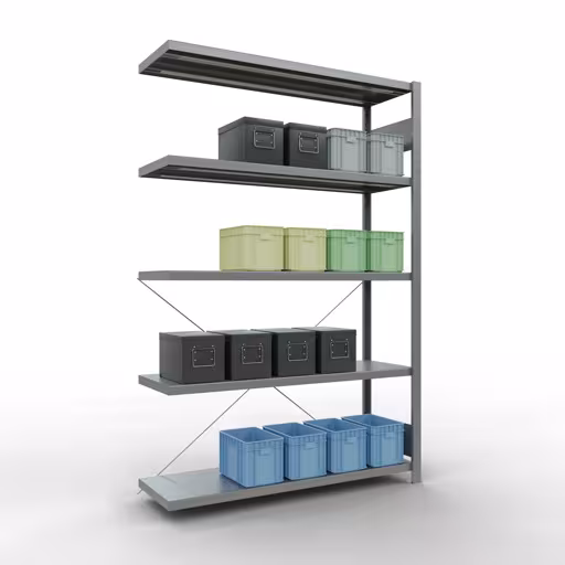 Abbildung Nr 8 des Artikels Stecksystem Anbauregal 2000x1300x400 mm, Typ 250 kg, verzinkt aus der Produktgruppe Stecksystem von der Marke Schulte Lagertechnik