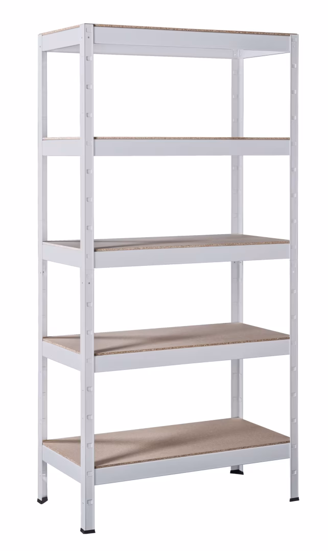 SCHULTE Regalwelt Schwerlastregal mit 5 Holzböden, 180x90x45 cm (HxBxT), weiß aus der Kategorie Schwerlastregale mit der GTIN 4004514117380 SCHULTE Regalwelt Schwerlastregal mit 5 Holzböden, 180x90x45 cm (HxBxT), weiß von der Marke Schulte Regalwelt aus der Produktreihe Regalsysteme