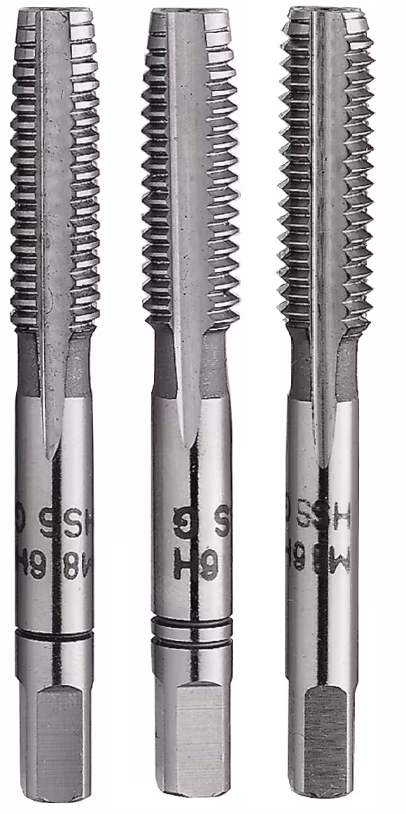 Hand Gewindebohrer BSW HSS DIN 351 - 3-tlg. aus der Kategorie Gewindeschneidwerkzeuge