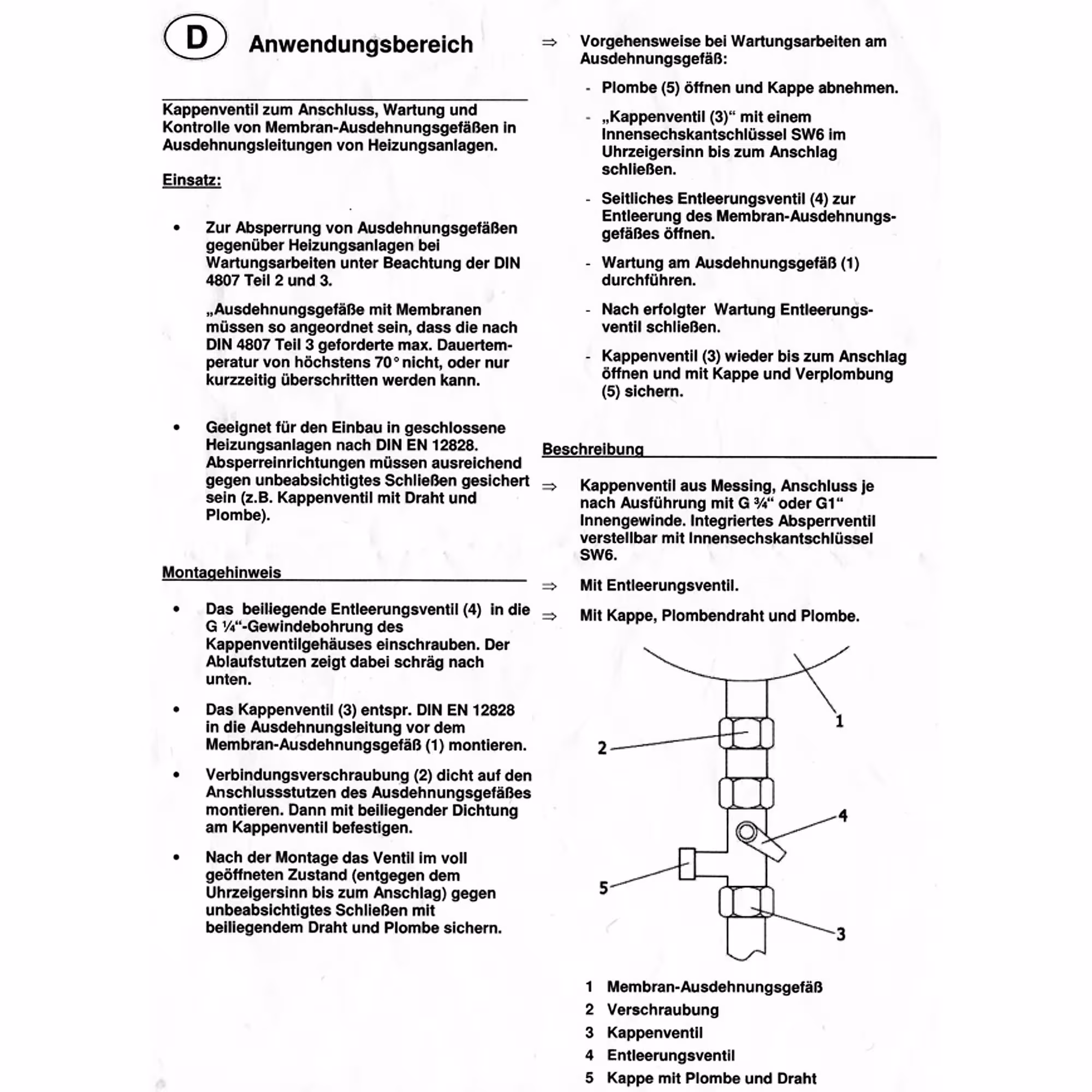 Kappenventil 1 Zoll für Membranausdehnungsgefäße aus der Kategorie Ausdehnungsgefäße mit der GTIN 4029933093886 Kappenventil von der Marke Puteus aus der Kategorie Ausdehnungsgefäße