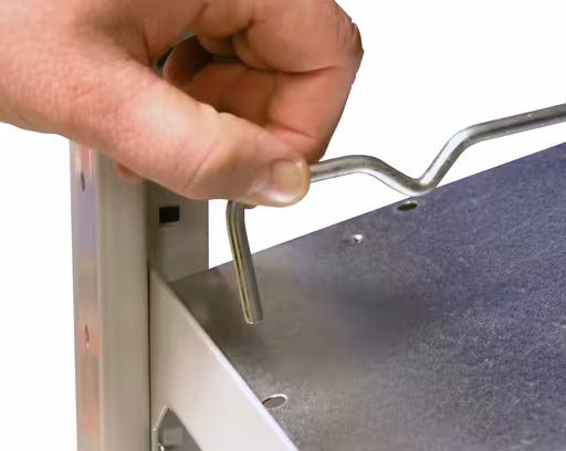 Abbildung Nr 8 des Artikels Trennführung 800 mm, glanzverzinkt aus der Produktgruppe Fachbodenregale von der Marke Schulte Lagertechnik