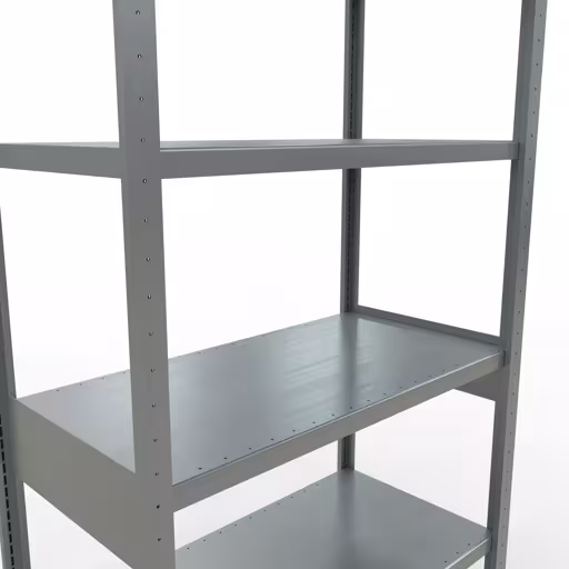 Abbildung Nr 11 des Artikels Grundregal, Fachbodenregal Stecksystem MULTIplus250, 2500 x 1000 x 500 mm (HxBxT), 6 Fachböden, Längenriegel, verzinkt aus der Produktgruppe Stecksystem von der Marke Schulte Lagertechnik