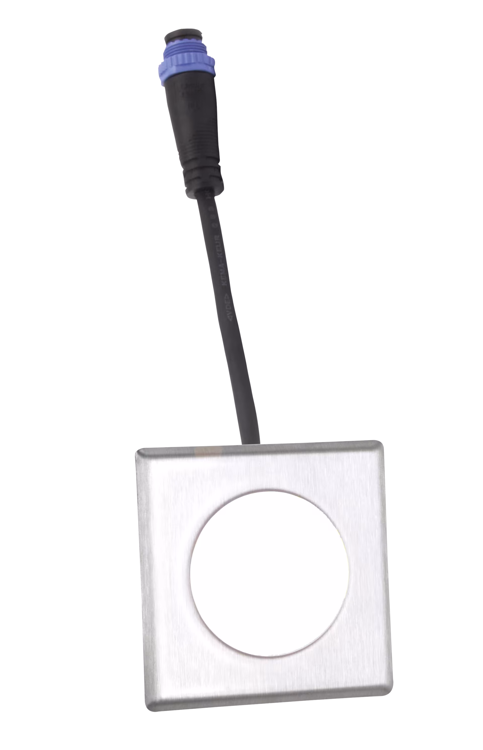 TerraLight Einzelspot eckig 60 x 60 mm, edelstahl V4A gebürstet, kaltweiß aus der Kategorie Terrassenbeleuchtung mit der Artikelnr. 505 70 109