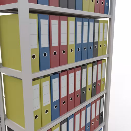 Produktbild Nr 17 des Artikels Grundregal, Büro-Fachbodenregal Stecksystem MULTIplus85, 2300 x 1000 x 300 mm (HxBxT), 7 Fachböden, Kreuzstrebe, mit Anschlagleiste, lichtgrau Abbildung Nr 17 des Artikels Grundregal, Büro-Fachbodenregal Stecksystem MULTIplus85, 2300 x 1000 x 300 mm (HxBxT), 7 Fachböden, Kreuzstrebe, mit Anschlagleiste, lichtgrau aus der Produktgruppe Büroregale von der Marke Schulte Lagertechnik