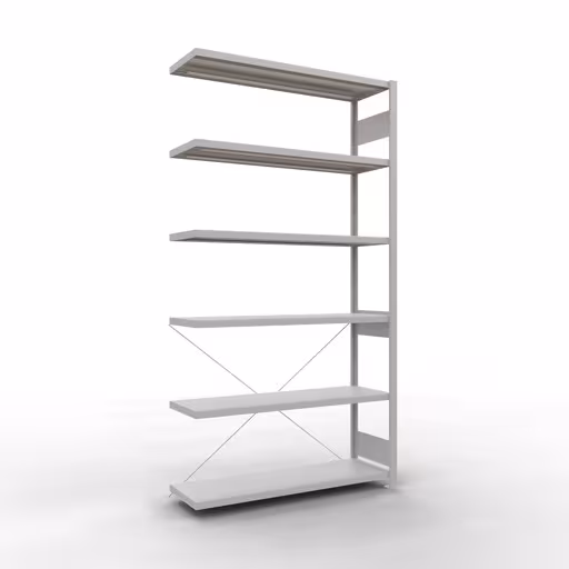 Abbildung Nr 11 des Artikels Stecksystem Anbauregal 2500x1300x400 mm, Typ 250 kg, lichtgrau aus der Produktgruppe Stecksystem von der Marke Schulte Lagertechnik
