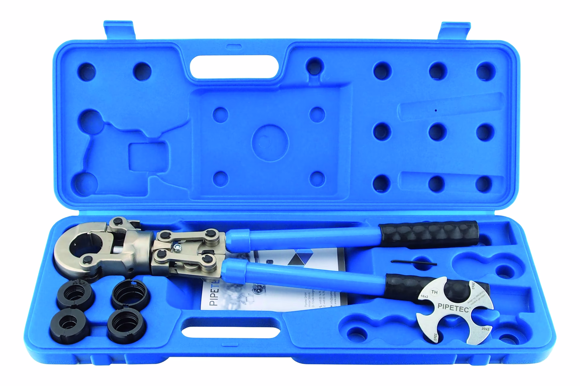 Pipetec Handpresszange TH-Profil inkl. Koffer TH-Profil und Einlagen 16-32mm aus der Kategorie Scheren mit der Artikelnummer HPZTH1632