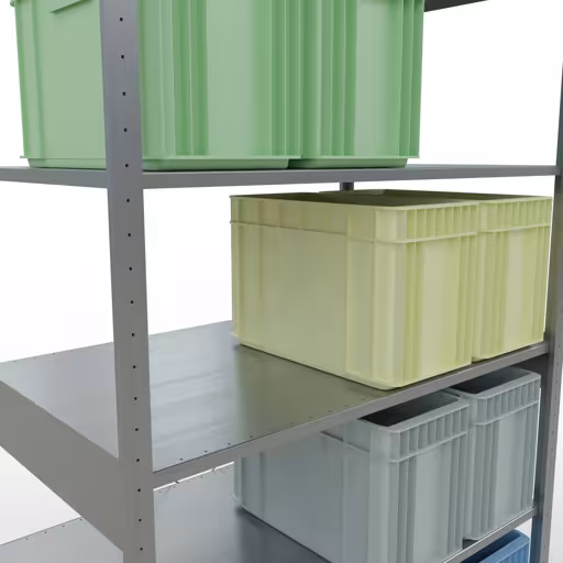 Stecksystem Grundregal 2500x1300x800 mm, Typ 150 kg, verzinkt von der Marke Schulte Lagertechnik aus der Produktreihe Stecksystem