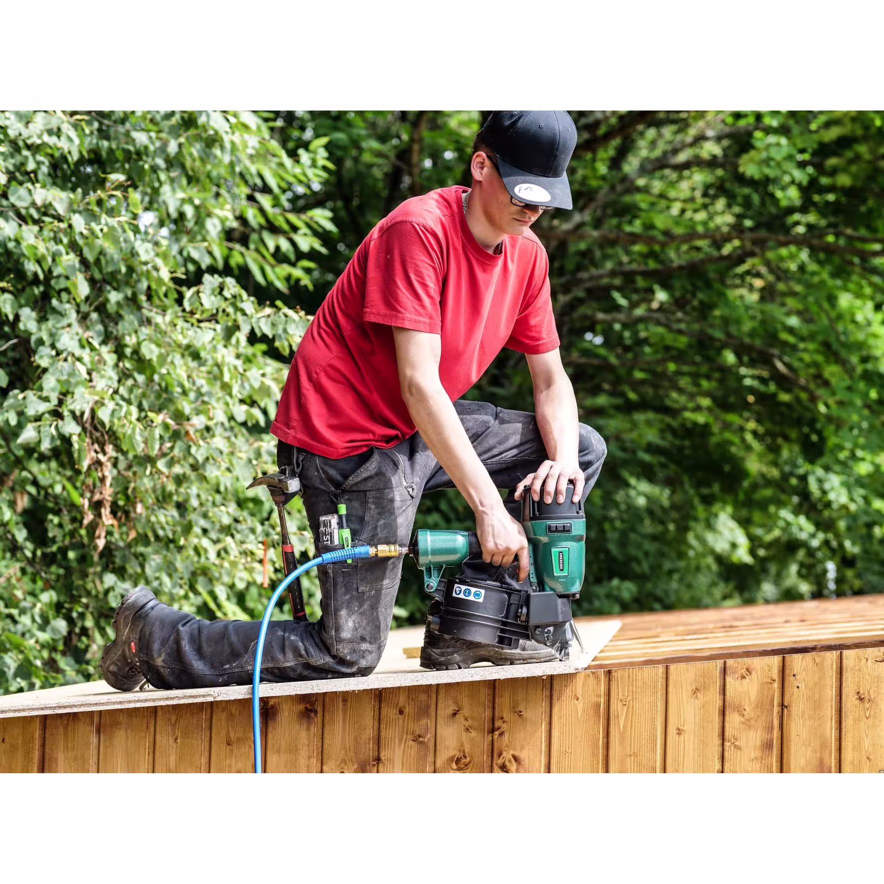 Druckluft-Coilnagler 7F-CNW90 für Coilnägel von 45-90 mm mit der GTIN 4016429038100 Druckluft-Coilnagler 7F-CNW90 für Coilnägel von 45-90 mm von Prebena mit der Artikelnr. 7F-CNW90-S01