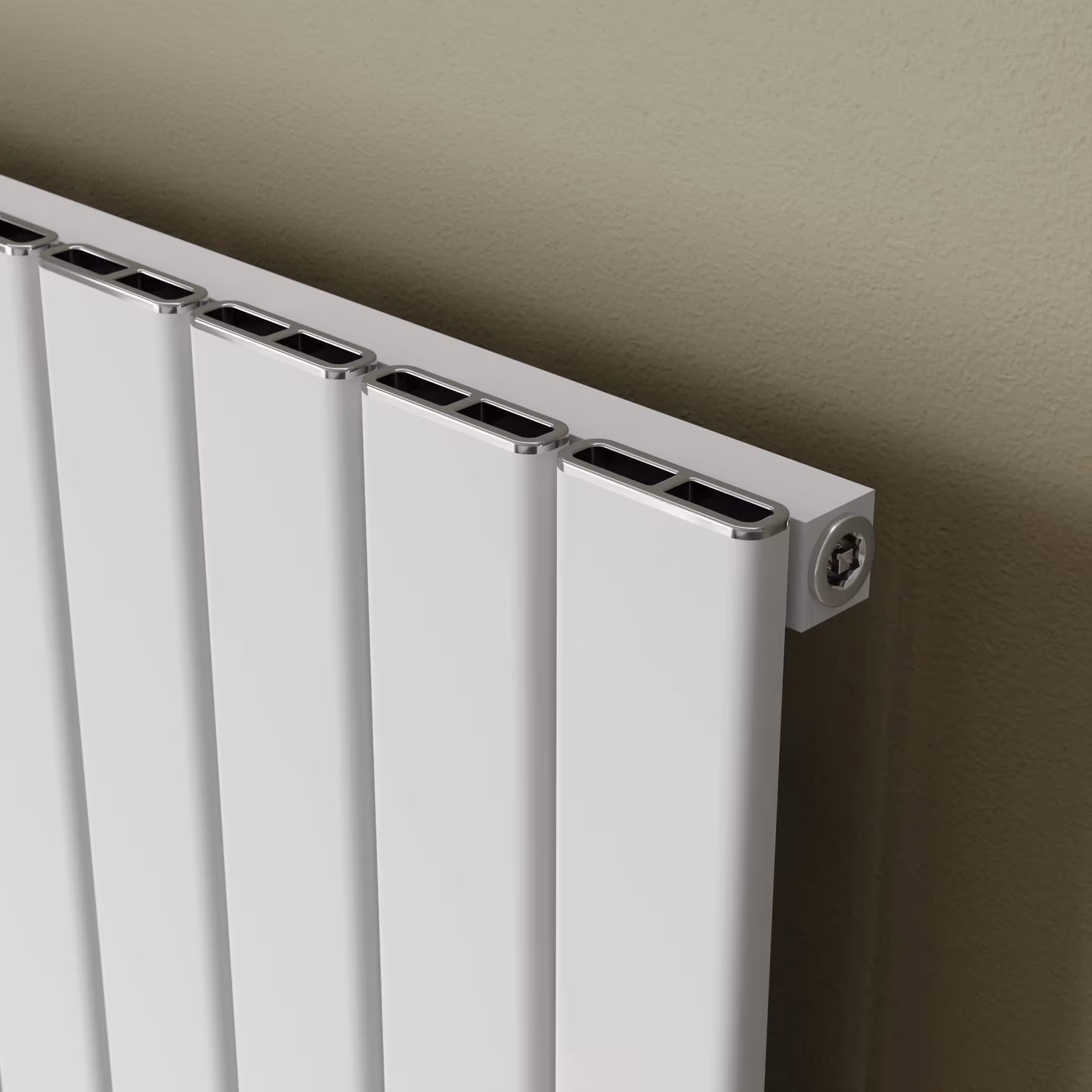 Aluminiumheizkörper Levis 1800 mm x 555 mm 1097 Watt Mittenanschluss Weiß Struktur von der Marke Ximax aus der Kategorie Heizkörper