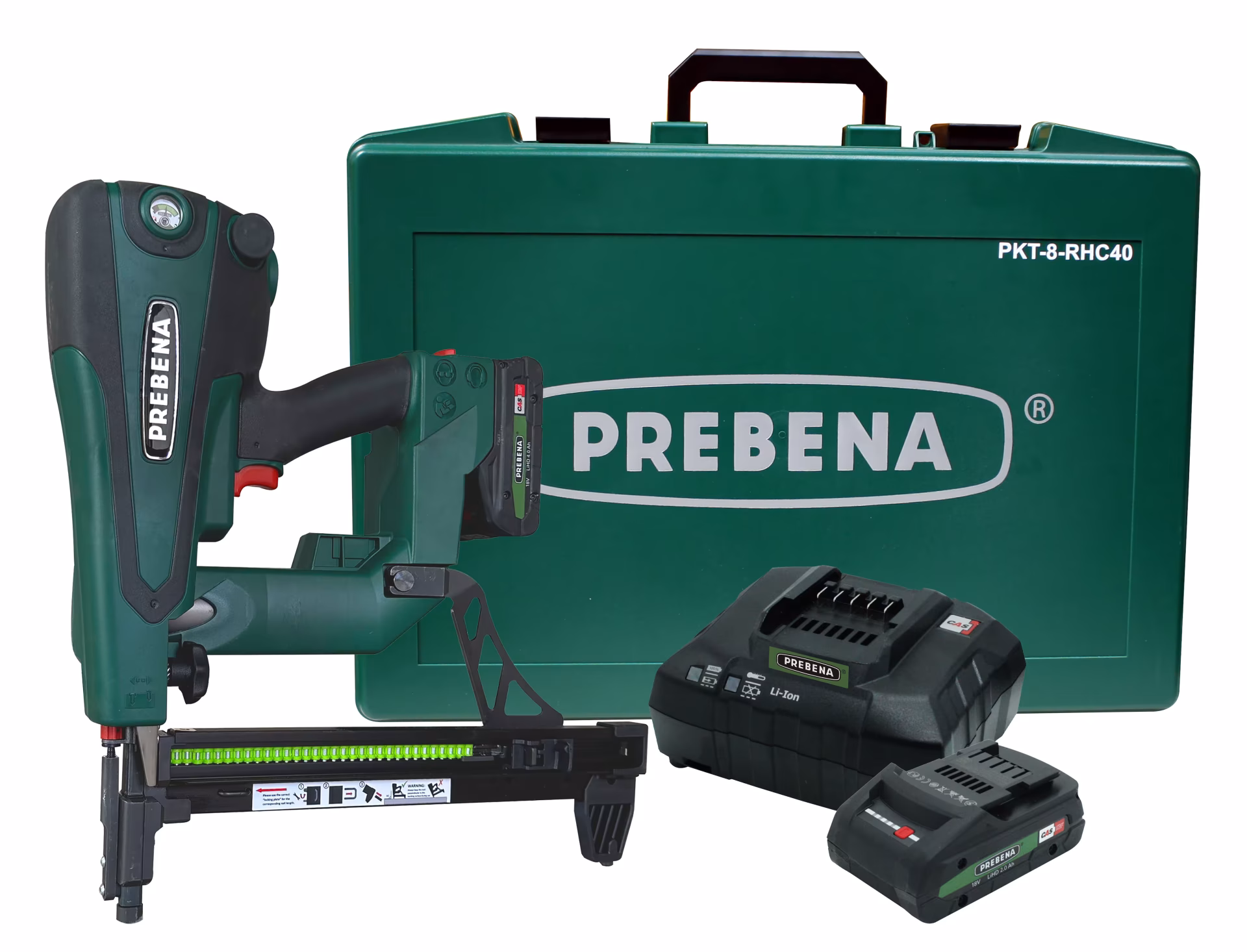 Weitere Ansicht des Artikels Hybridnagler für Stahl-Betonnägel Type RHC von 15-40 mm inklusive Akku und Ladestation PKT-8-RHC40 Weitere Ansicht des Artikels Hybridnagler für Stahl-Betonnägel Type RHC von 15-40 mm inklusive Akku und Ladestation PKT-8-RHC40 aus der Kategorie Akku & Elektromaschinen