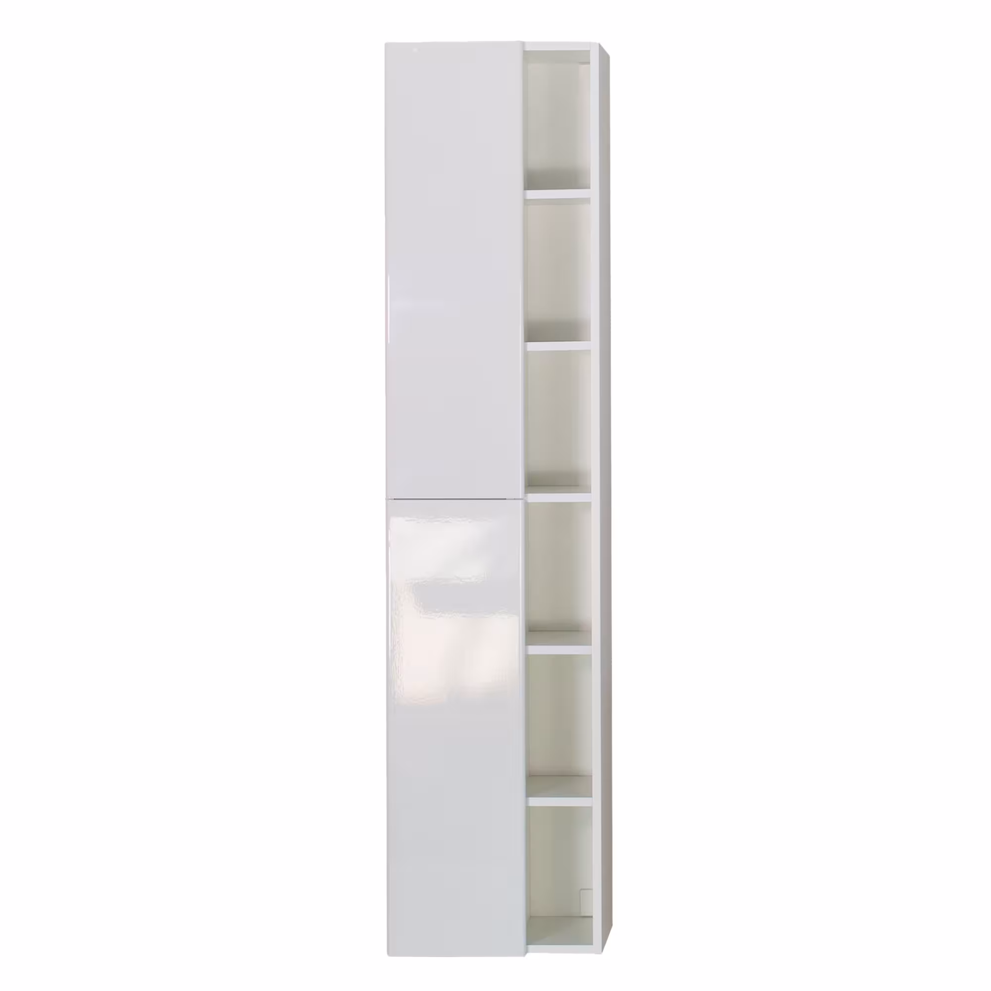 Hänge-Hochschrank "LUXURY", zwei Türen, weiß aus der Kategorie Badmöbel-Sets mit der Artikelnummer 1999672