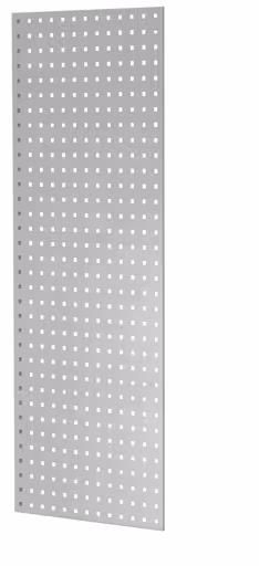 Lochplatten-Seitenblende, 90 x 1300 x 500 mm (H x T), RAL 7035 lichtgrau aus der Kategorie Zubehör mit der Artikelnummer 35674