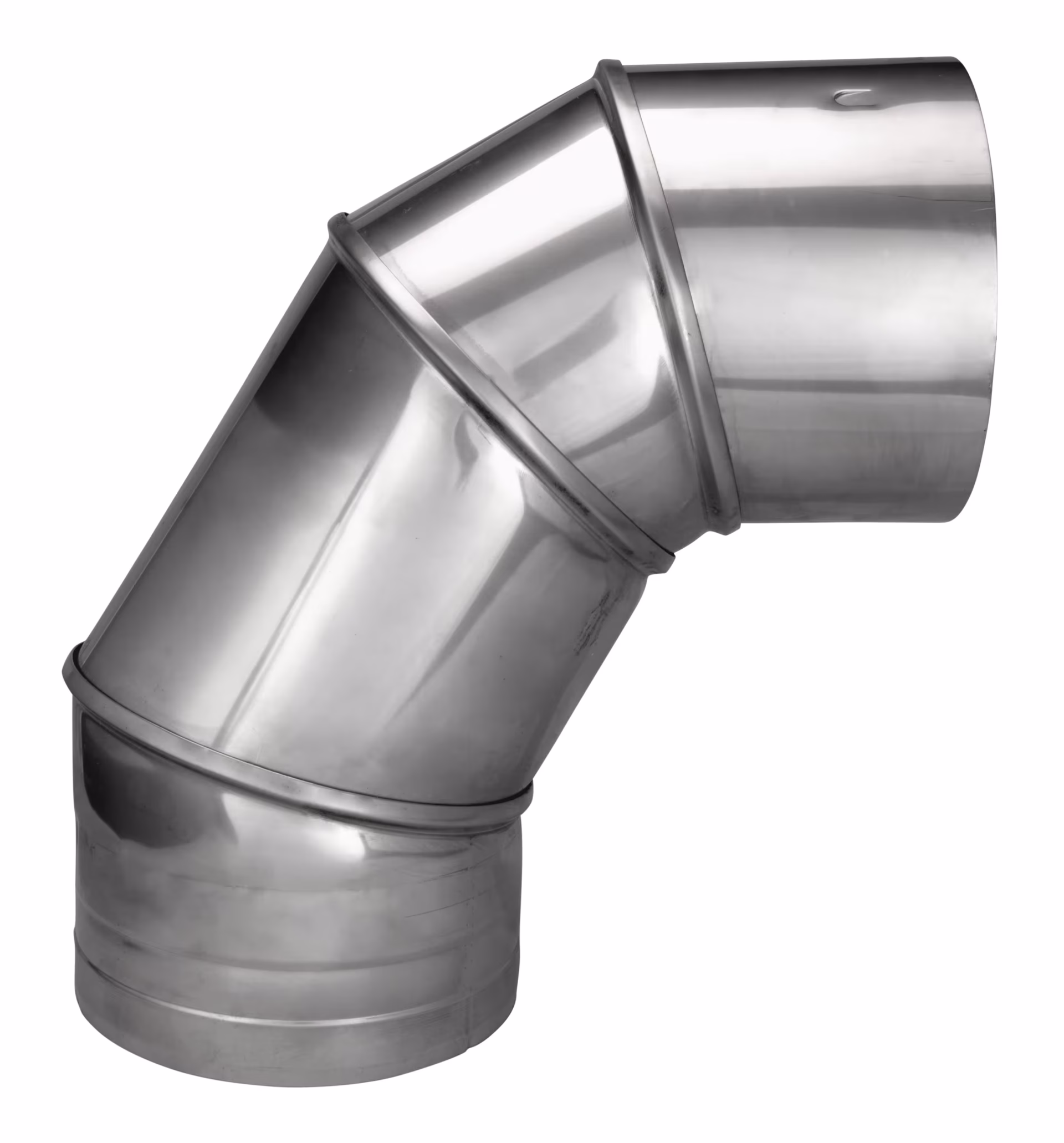 Einwandiger EW Bogen 0-90° ohne Revisionsöffnung D150 4-teilig aus der Kategorie Edelstahl Abgassystem einwandig mit der Artikelnr. 670839