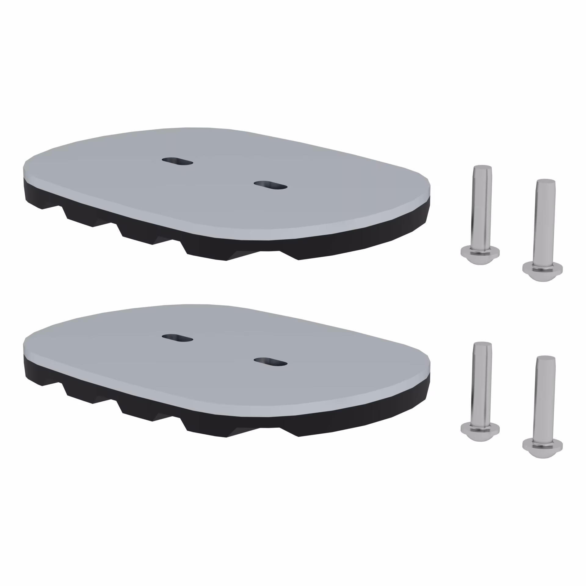 Zusatzbild des Artikels nivello®-Fußplatte für Gitterroste 126x89 mm aus Steigtechnik Zubehör & Ersatzteile