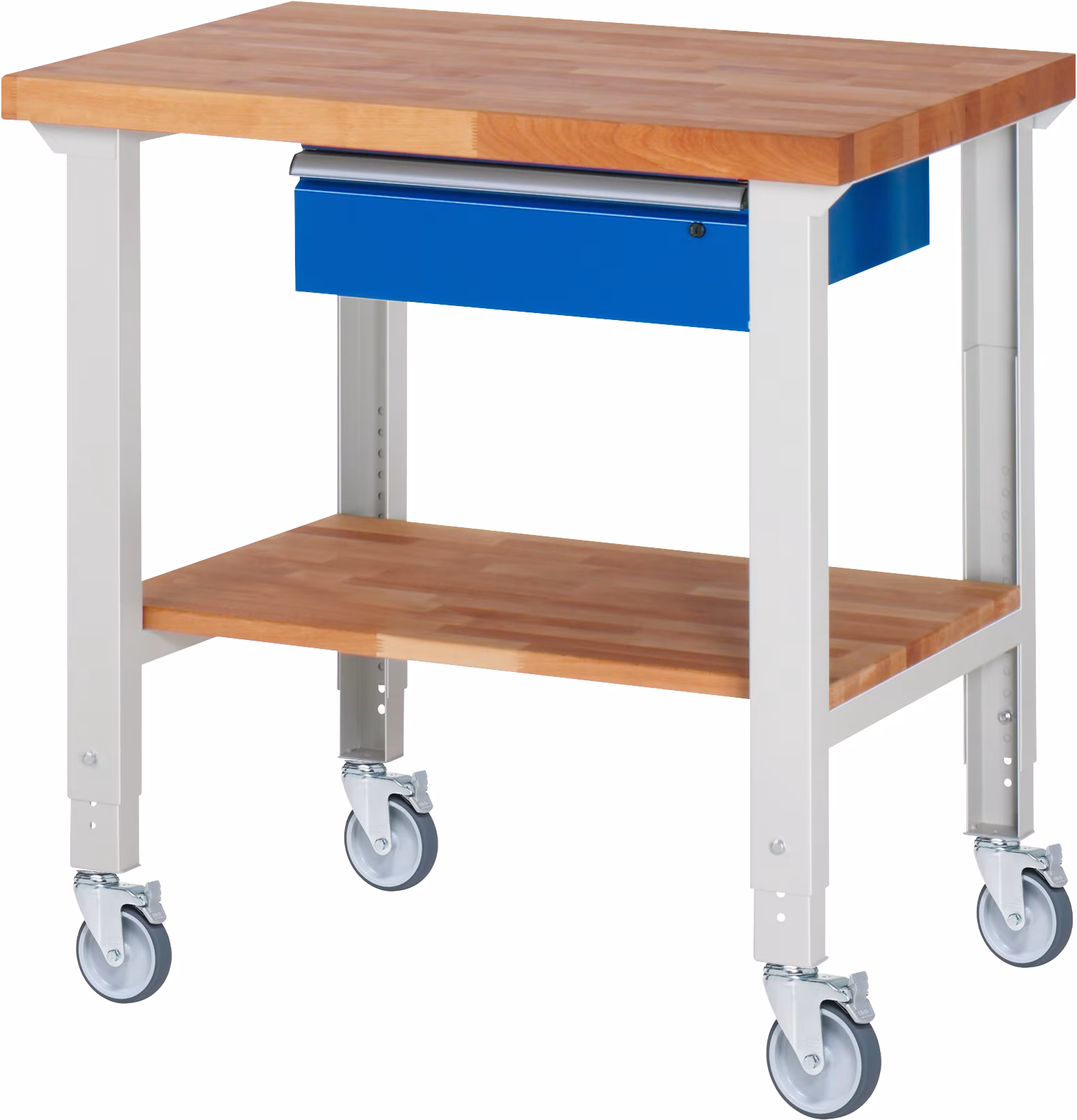 Fahrbare Werkbank (höhenverstellbar) 7001A7, B1000xT700xH950-1000mm | 4LR von Rau Fahrbare Werkbank (höhenverstellbar) 7001A7, 4LR aus der Kategorie Werkbänke mit der Artikelnr. 05-7001A7-107B4H4,11
