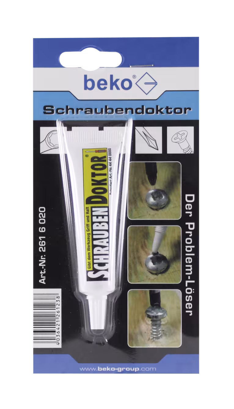 beko Schraubendoktor 20 g Tube, im Blisterkarton aus der Kategorie Schrauben, Muttern & Nägel mit der Artikelnr. 261 6 020