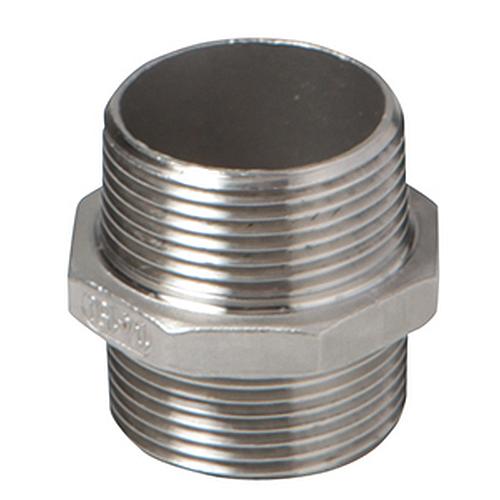 Edelstahl Doppelnippel AG-AG Nr. 280 (AISI 316) / PN16 von Atusa Edelstahl Doppelnippel AG-AG Nr. 280 (AISI 316) / PN16 aus der Kategorie Edelstahl Gewindefittings