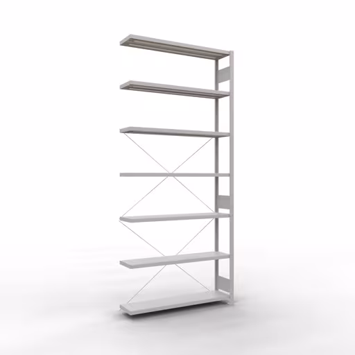 Stecksystem Anbauregal 3000x1300x300 mm, Typ 250 kg, lichtgrau von der Marke Schulte Lagertechnik aus der Produktreihe Stecksystem