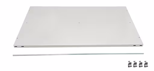 Zusatz-Fachboden MULTIplus150 1000 x 600, RAL 7035 lichtgrau, inkl. 4 Fachbodenträgern und Mittelanschlag aus der Kategorie Zubehör mit der Artikelnummer 37261-B-MA