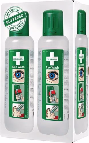 Augenspülflasche 2 x 0,5l DIN EN15154-4 CEDERROTH aus der Kategorie Augenduschen und Augenspülungen mit der Teilenummer 4000386481