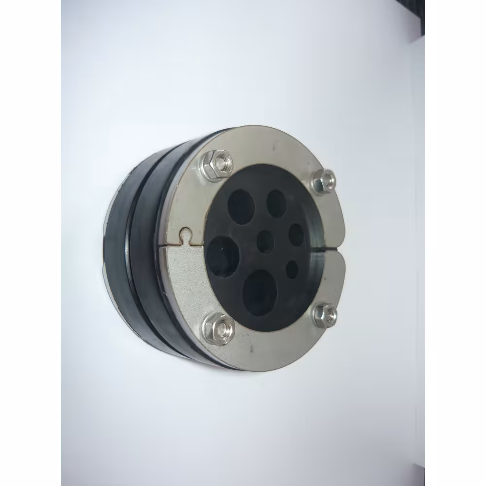 Pressio 4 cables FIXED, 1x40mm EPDM Gummi, Druckplatten V2A, Schrauben V2A, Muttern V4A von 4 pipes Pressio 4 cables FIXED, 1x40mm EPDM Gummi, Druckplatten V2A, Schrauben V2A, Muttern V4A aus der Kategorie Ringraumdichtung