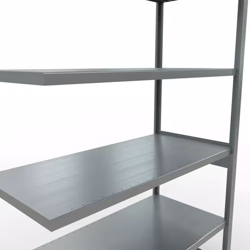 Produktbild Nr 15 des Artikels Anbauregal, Fachbodenregal Stecksystem MULTIplus250, 2500 x 1300 x 600 mm (HxBxT), 6 Fachböden, Längenriegel, verzinkt Abbildung Nr 15 des Artikels Anbauregal, Fachbodenregal Stecksystem MULTIplus250, 2500 x 1300 x 600 mm (HxBxT), 6 Fachböden, Längenriegel, verzinkt aus der Produktgruppe Stecksystem von der Marke Schulte Lagertechnik