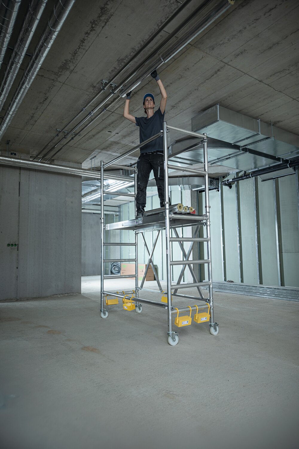 Munk Klappgerüst mit Ausbaueinheit Plattformhöhe 1,54 m Breite 0,84 m