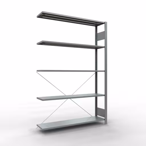 Stecksystem Anbauregal 2000x1300x300 mm, Typ 150 kg, verzinkt aus der Kategorie Anbauregal mit der Artikelnummer 12735-130
