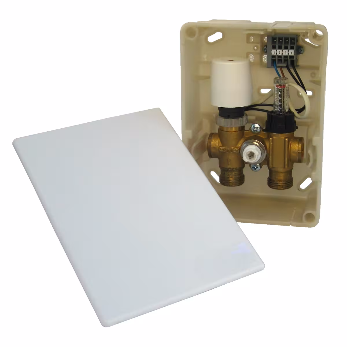HoWaTech E-Regelbox | elektrische Rücklauftemperaturbegrenzung für Warmwasser Fußbodenheizung aus der Kategorie Fußbodenheizungs-Regelung  & Elektrik mit der Artikelnummer 902055