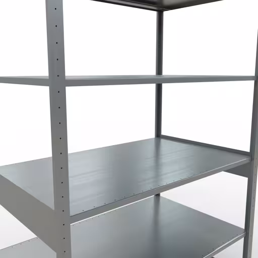 Produktbild Nr.14 des Artikels Grundregal, Fachbodenregal Stecksystem MULTIplus150, 2500 x 1300 x 800 mm (HxBxT), 6 Fachböden, Längenriegel, verzinkt aus der Produktreihe Stecksystem von der Marke Schulte Lagertechnik