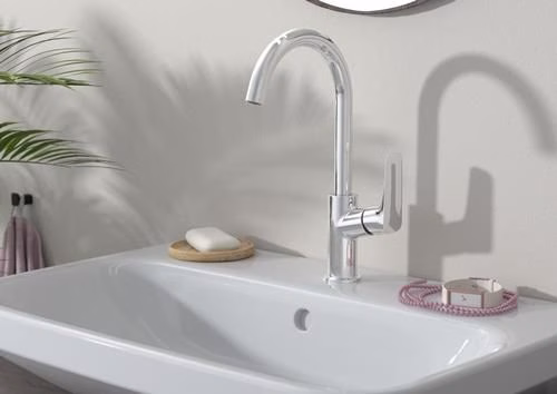 Detailbild 3982954 Hansgrohe Einhebel-Waschtischmischer LOGIS 210 Nennweite 15 mit Schwenkauslauf und Zugstangen-Ablaufgarnitur G 1 1/4 Zoll chrom