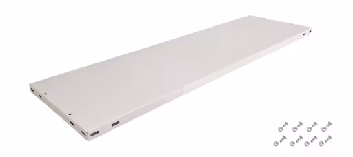Zusatzbild des Artikels Zusatz-Fachboden MULTIplus85, 1000 x 300, RAL 7035 lichtgrau, inklusive 8 Schauben + Muttern aus Zubehör