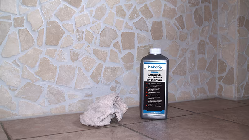 TecLine Zementschleierentferner 1 l Flasche Steinplatte, Gehweg, Fußboden, Bodenbeläge, Flasche