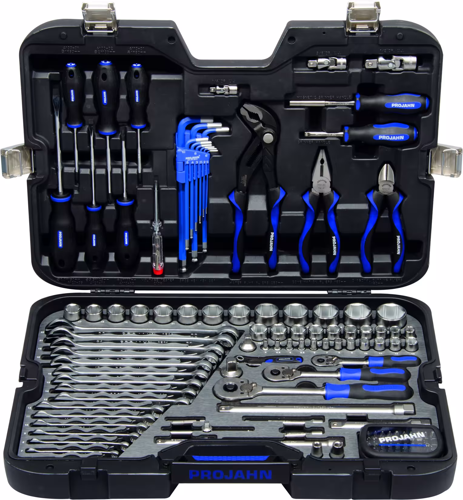 1/4" + 3/8" + 1/2" PROJAHN professional Universal Werkzeugkoffer 122-teilig von der Marke PROJAHN 1/4" + 3/8" + 1/2" PROJAHN professional Universal Werkzeugkoffer 122-teilig aus der Kategorie Steckschlüssel Sätze & Einzelteile mit der Artikelnummer 39048201