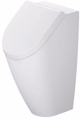 Duravit Urinal Rimless ME by Starck, weiß Abgang waagerecht, Ausführung für Deckel