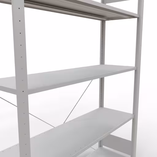 Zusatzbild des Artikels Stecksystem Grundregal 2000x1300x400 mm, Typ 150 kg, lichtgrau aus Grundregal