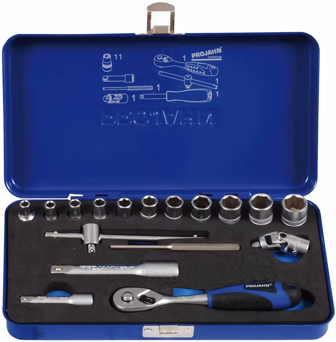 Xi-on 3/8" SteckSchlüssel Satz 17tlg von der Marke PROJAHN Xi-on 3/8" SteckSchlüssel Satz 17tlg aus der Kategorie Steckschlüssel Sätze & Einzelteile mit der Artikelnummer 4111