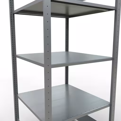 Zusatzbild des Artikels Grundregal, Fachbodenregal Stecksystem MULTIplus150, 2000 x 750 x 800 mm (HxBxT), 5 Fachböden, Längenriegel, verzinkt aus Grundregal