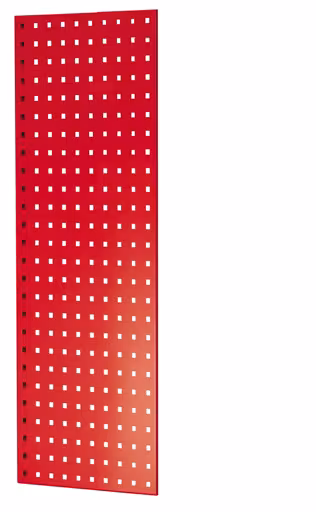 Lochplatten-Seitenblende, 90 x 1000 x 400 mm (H x T), RAL 3000 feuerrot aus der Kategorie Zubehör mit der Artikelnummer 35666-R