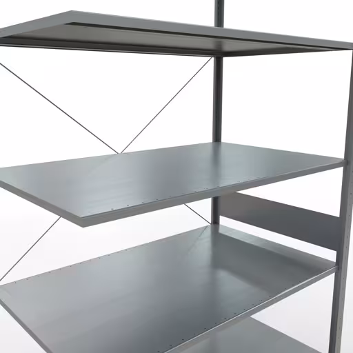 Andere Ansicht des Artikels Stecksystem Anbauregal 3000x1300x800 mm, Typ 150 kg, verzinkt aus der Kategorie Stecksystem