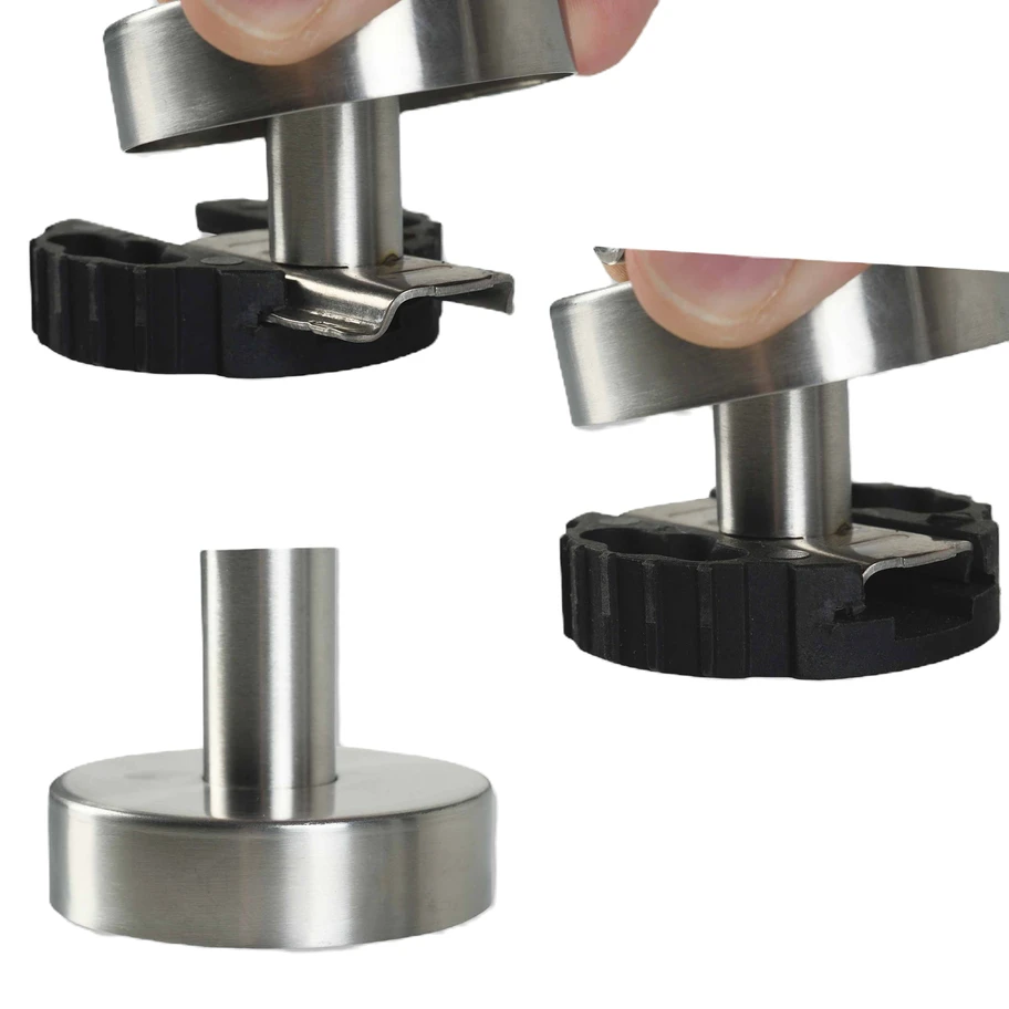 AXIAL Toilettenbürstengarnitur Edelstahl Glas - zum KLEBEN oder BOHREN