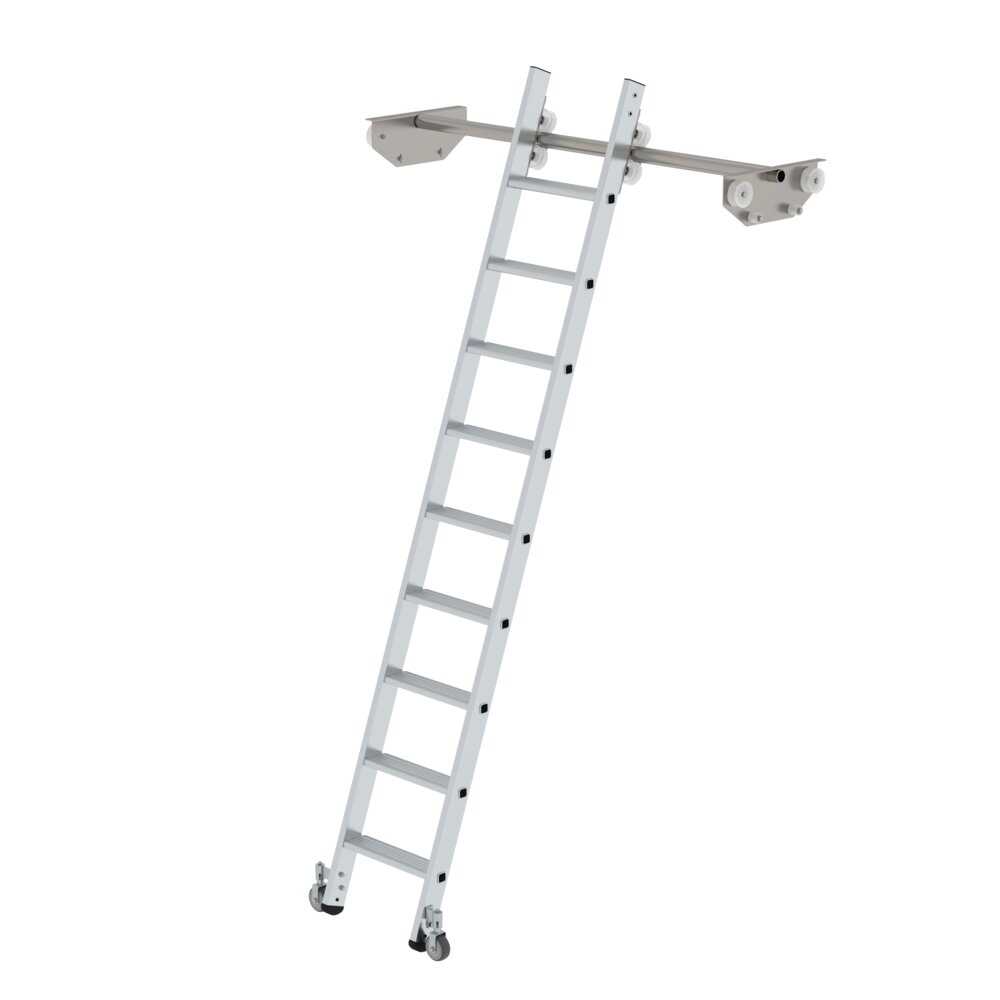 Munk Stufen-Regalleiter fahrbar für Doppelregal aus der Kategorie Regalleitern mit der Artikelnr. 044609