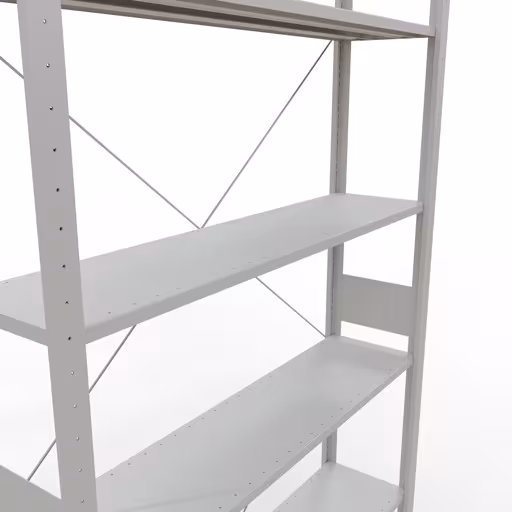 Stecksystem Grundregal 3000x1300x300 mm, Typ 150 kg, lichtgrau von Schulte Lagertechnik aus der Kategorie Stecksystem