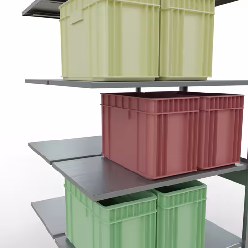 Abbildung Nr 9 des Artikels Anbauregal, Doppelregal, Fachbodenregal Stecksystem MULTIplus150, 2500 x 1000 x (2x600) mm (HxBxT), 2x6 Fachböden, Längenriegel, verzinkt aus der Produktgruppe Fachbodenregale von der Marke Schulte Lagertechnik