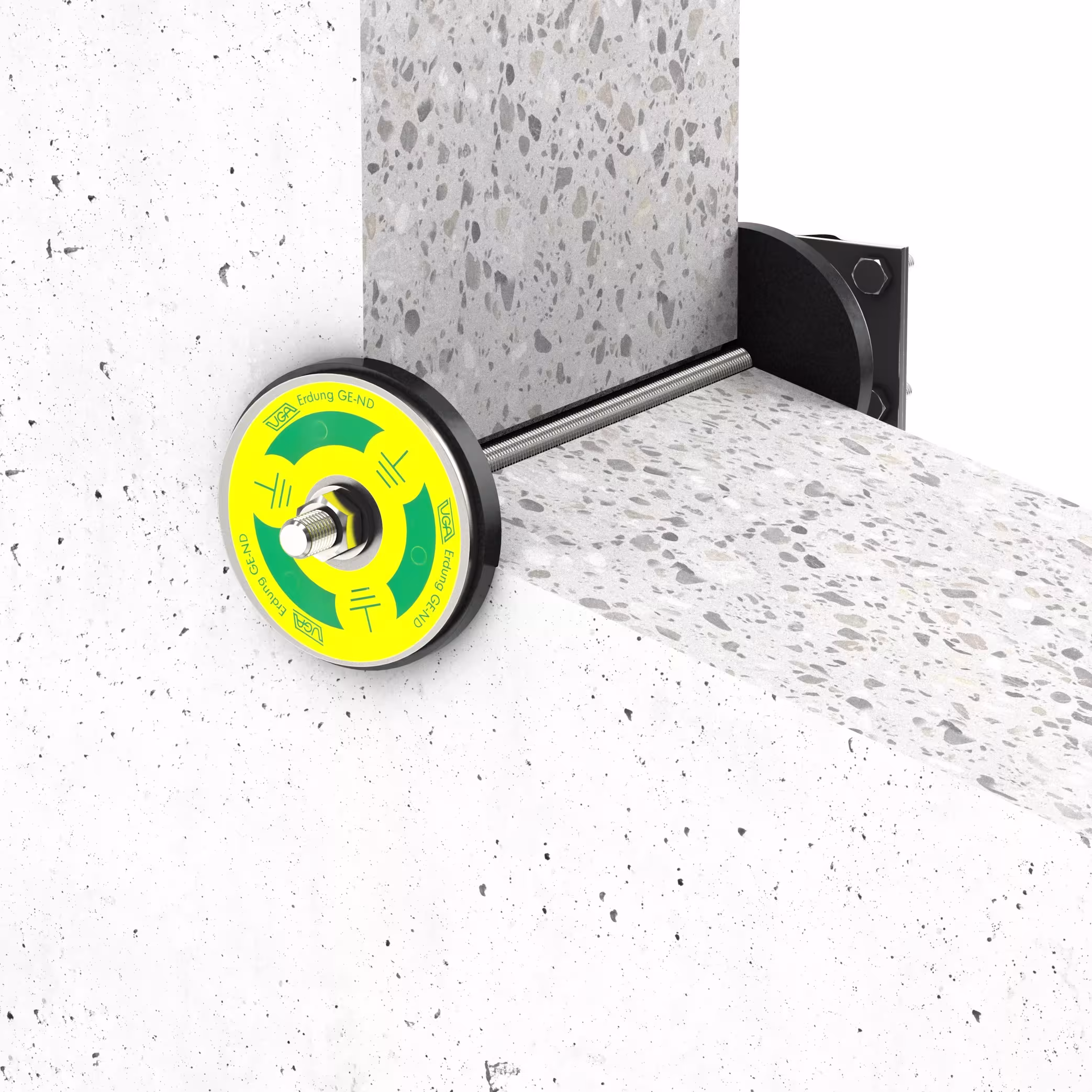 Nachträgliche Durchführungs Erdung mit Kreuzklemme UGA System-Technik Typ Standard-Wandstärke: 250 mm aus der Kategorie Gebäudeerdung mit der Artikelnr. 441525000042