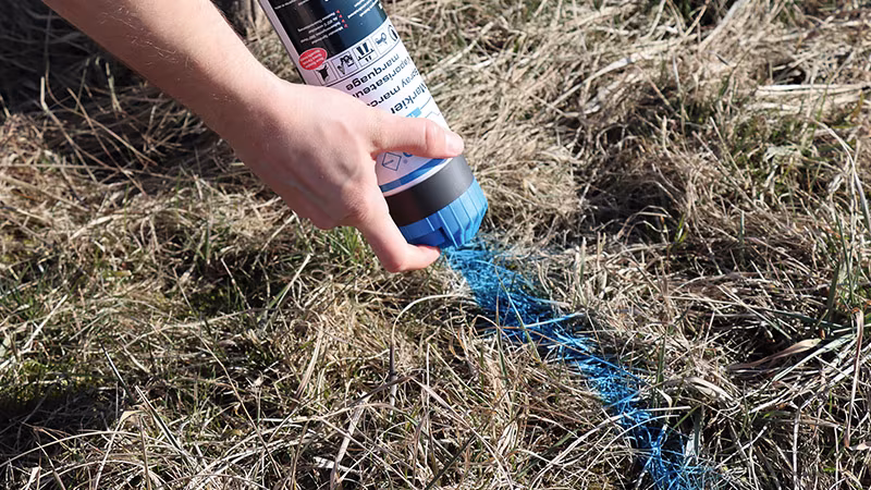 TecLine Markierspray 500 ml ROT Gras, Pflanze, Person