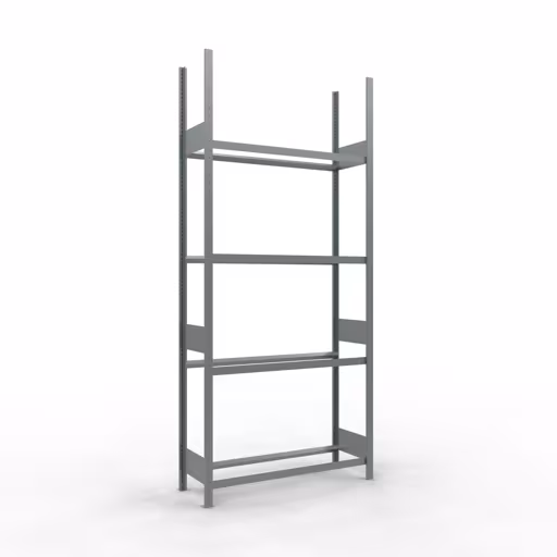 Grundregal, Räder-/Reifenregal, 2750 x 1200 x 400 mm (HxBxT), verzinkt, 4 Lagerebenen á 150 kg Fachlast pro Ebene aus der Kategorie Autoteilelagerung mit der Artikelnummer 20992