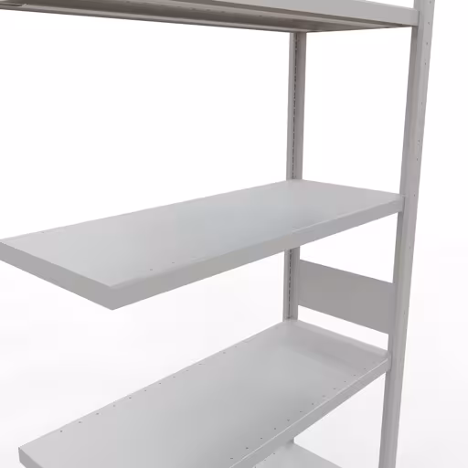 Abbildung Nr 12 des Artikels Anbauregal, Fachbodenregal Stecksystem MULTIplus330, 3000 x 1000 x 400 mm (HxBxT), 7 Fachböden, Längenriegel, RAL 7035 lichtgrau aus der Produktgruppe Stecksystem von der Marke Schulte Lagertechnik